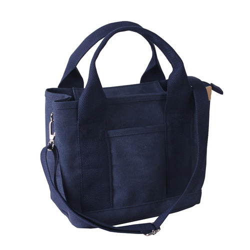 Zippered Single Shoulder Japanese Rakuten High-End Canvas Bento Bag Portable Canvas Tote Bag for Women