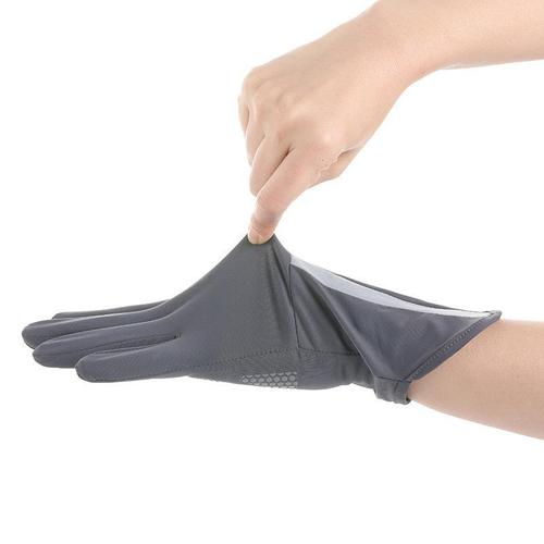 Women's sun protection gloves wholesale anti-UV thin spring and summer non-slip breathable touch screen sunshade driving tram riding