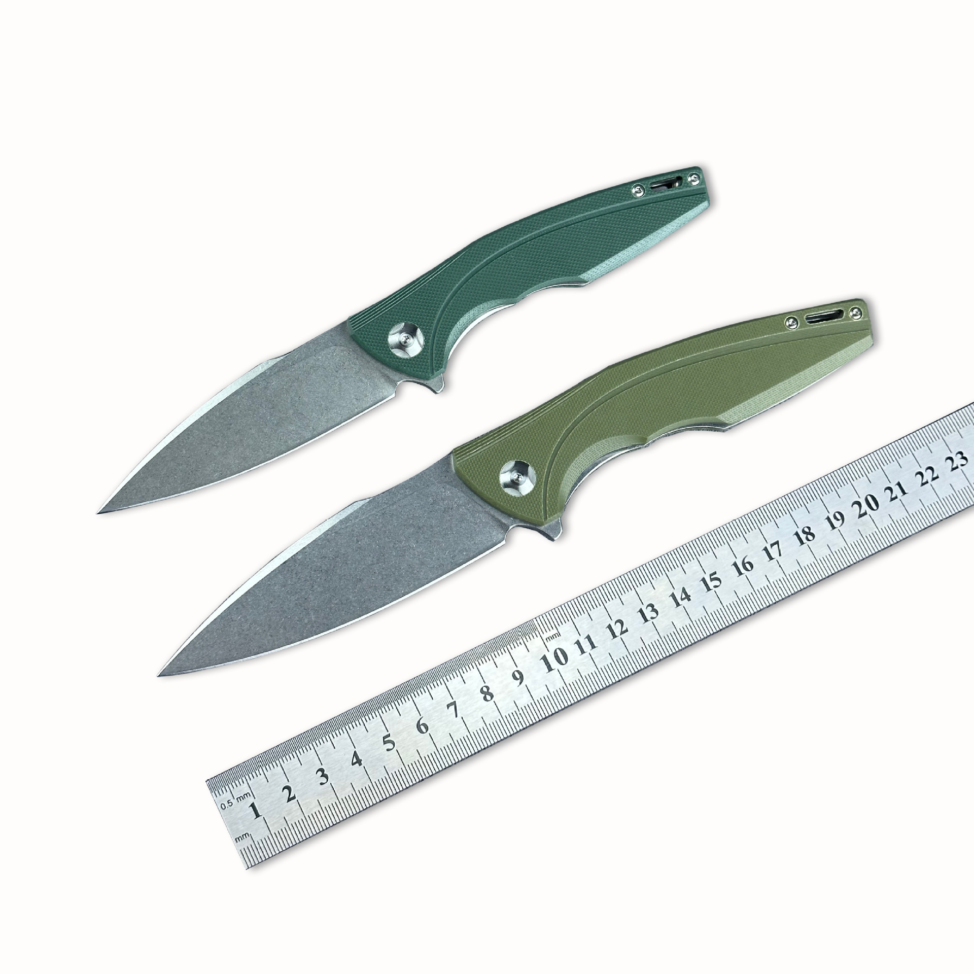 厂家直销G10柄户外折叠小刀多功能野营求生刀EDC不锈钢高硬度折刀