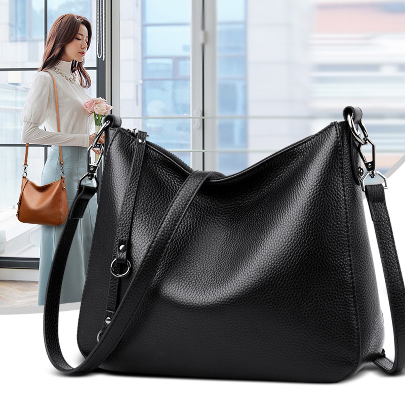 Original Foreign Trade Leather Handbag for Women, First-Layer Cowhide, Clearance Sale, Single Shoulder and Crossbody Dual-Use Bag Original Foreign Trade Leather Handbag for Women, First-Layer Cowhide, Clearance Sale, Single Shoulder and Crossbody Dual-Use Bag