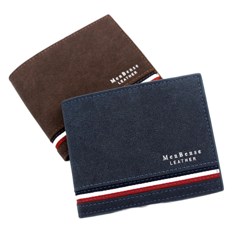 Cartera corta para hombre con estampado serigrafiado – Diseño moderno, textura mate, compacta