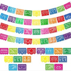 国境を越えた五月五日節の浮かれ騒ぎパーティー装飾花プラスチック掛け旗メキシコの透かし彫り亡霊節旗