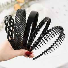 Headband for Women, Slip-Resistant Hair Clip, Wide Edge Hair Hole, Korean Style Thin Straps, Toothed Hairpin, Simple and Sweet, Korean Fashion, Influencer Hair Accessories