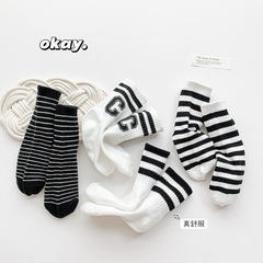 2024新品兒童襪子春夏學生韓版字母運動百搭男童女童寶寶中筒潮襪