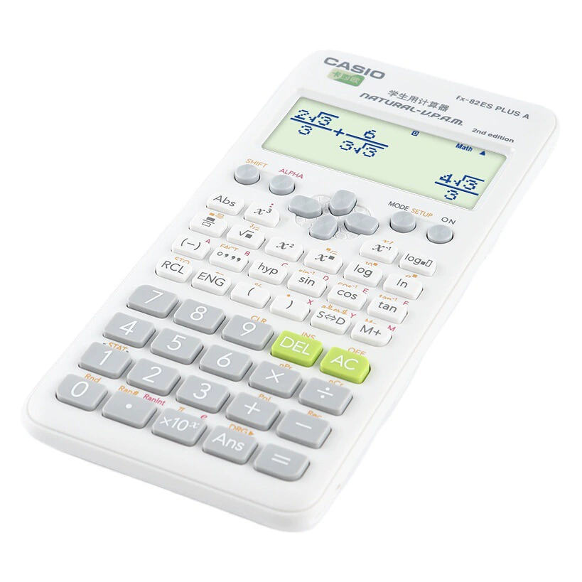 Калькулятор Casio FX-82ES PLUS с научными функциями для учащихся средних классов, экзаменационный калькулятор оптом