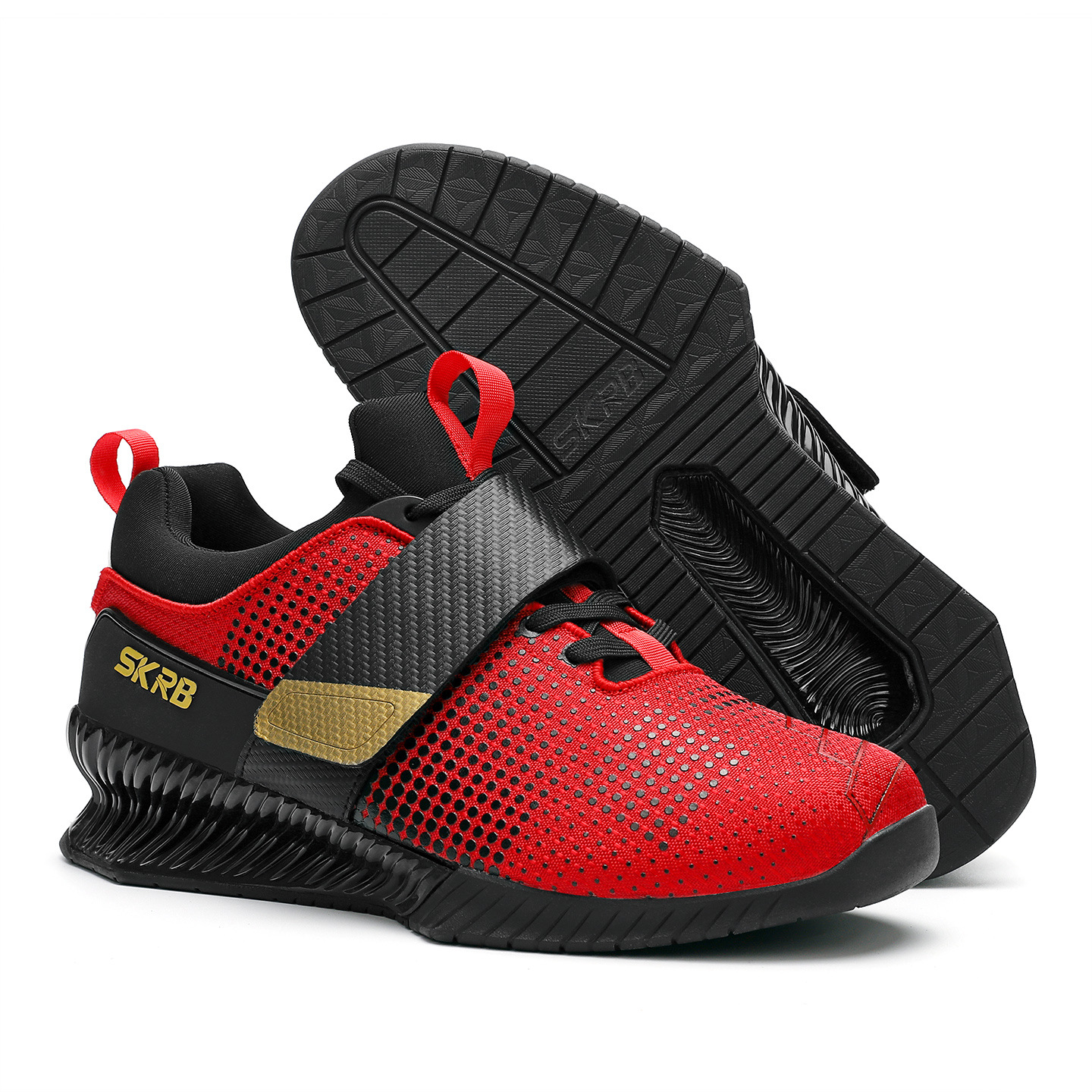 深くしゃがむ靴の男性の専門の重量挙げの靴の室内のジムの運動の総合的な訓練の靴の女性の力は硬い靴を支えます。