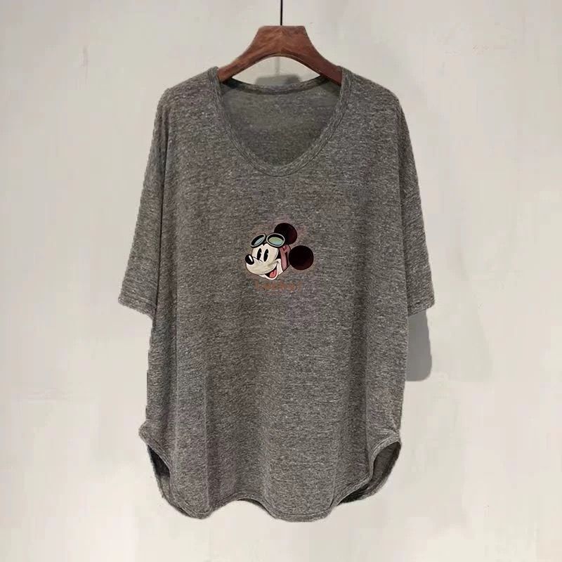 ファットmm 150kg ゆったり大きいサイズ ミドル丈 UVカラー 半袖 Tシャツ レディース 夏新作 韓国版 痩身お腹カバートップ|undefined