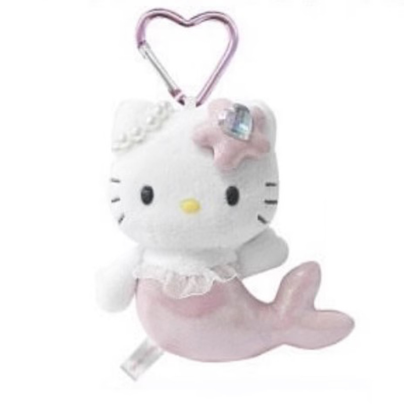 三里偶少女心長脚ユニコーン人魚貴婦人天使猫ぬいぐるみキーホルダー