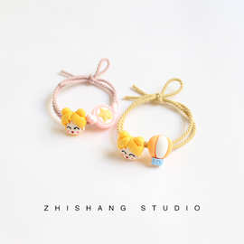 卡通美少女星星发绳学生丸子头皮筋马尾皮套发圈diy手作头绳