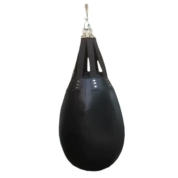 Cross-Border Manufacturer Wholesale Boxing Cowhide Microfiber Solid Water Drop Pear-Shaped Punching Bag Martial Arts Gym Muay Thai Fighting Boxing Sandbag