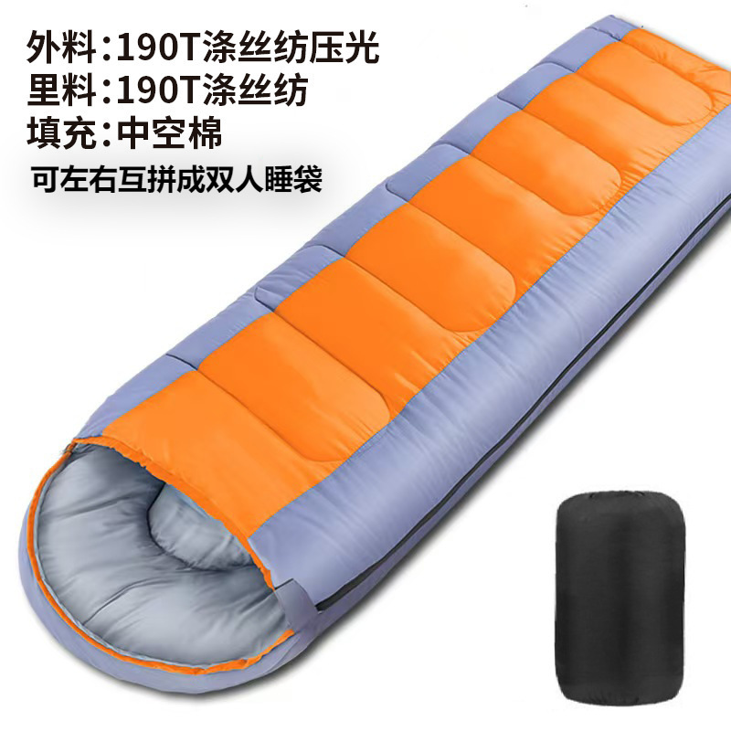 회색 & 오렌지 배색 190T 폴리에스테르 태피터