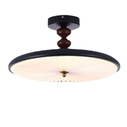 Protector de ojos de nuez espectral lámpara de protección de ojos de 100 pliegues antiguo estilo medieval estudio lámpara de techo de melocotón minimalista sala de nuez completa
