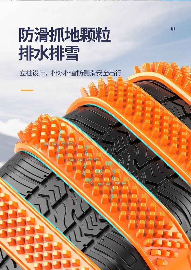 Cross-border car anti-slip chains, tire-friendly, suitable for off-road vehicles, SUVs, and sedans, universal snow tire chains