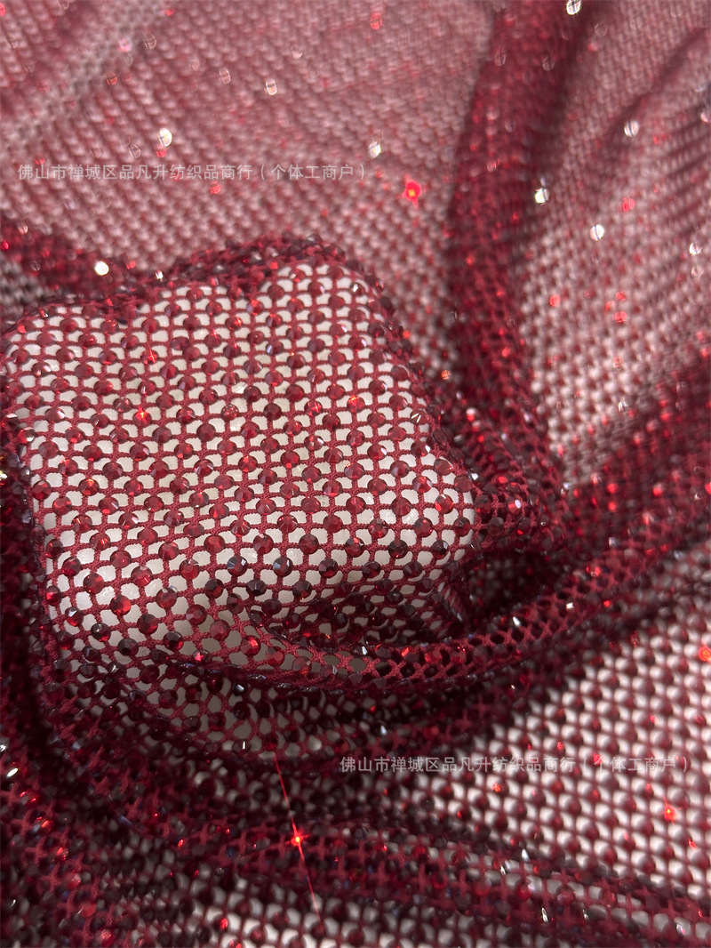 Transfronterizos amazónicos de moda de alta calidad, ropa de mangas largas de diamante de alta densidad, tela de diamante caliente de alta densidad