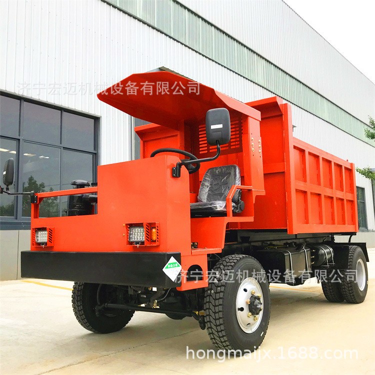 多路况四驱毛竹车现货矿用四轮自卸车质量保证带驾驶室的矿用四轮