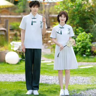 2025 Junior High School Student Class Uniforms, School Uniforms, Couple Outfits, Summer Clothes, Student Class Uniforms, Ethnic Style Stage Performance Clothes, Men's Sets