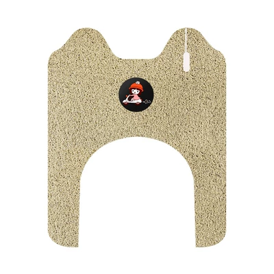 CQ700 electric tricycle foot | Electric vehicle foot mat - emma-happy-cq700-foot-mats-beige-little-girl-free-velcro
