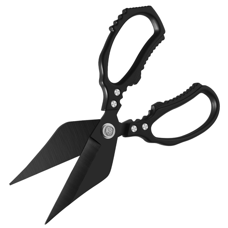 Dual caballos de fuerza de acero inoxidable cocina poderosa tijeras de hueso de pollo hueso de pescado asado tijeras multipropósito tijeras domésticas de grado profesional