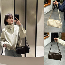 LEME韩国小众跨境女包26亲春款设计师品牌Sac Lune牛皮单肩手提包