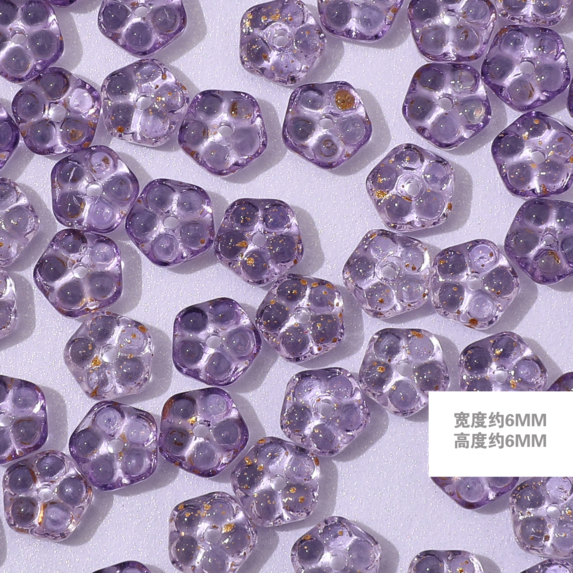 ♪◓◔◕3# flower pieces cold purple 10 pieces◸◹◺◿