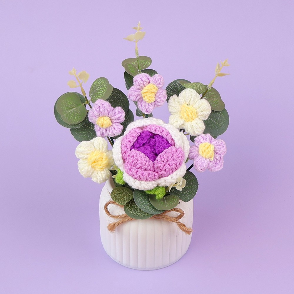 Colección de flores - decoración de mesa de rosa púrpura gradiente