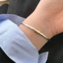 笑脸气质镀银个性手镯