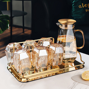 Легкий экстравагантный ветер Diamond Water Set Домашняя гостиная с стеклянной питьевой водой чашка домашнего чая чайная чашка