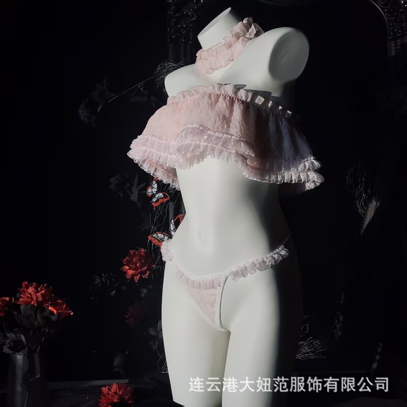 [Original·Girl Next Door] Medusa Sexy Lingerie Uniform Temptation Lace Separates Suit Pure Desire Ins