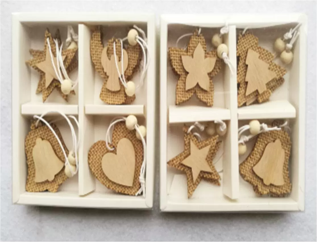 Amazon популярный Рождественский деревянный кулон креативное украшение рождественской елки маленький кулон нарисованный Лось Снежинка Кулон