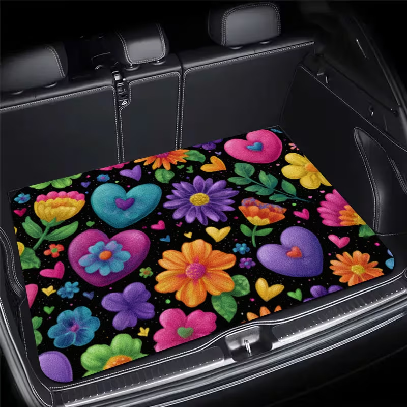 Cross-border Amazon TEMU best-selling car trunk mat, American-style animal-themed, all-season dustproof car floor mat