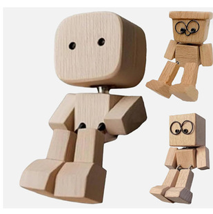 ��ƷShaking Wooden ManFigurine�u�Ȼε�ľ������u����܇�b�H2