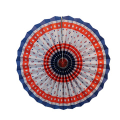American Independence Day 6-Piece Background Wall Arrangement for US National Day Cross-Border Paper Fan Flower Set Decorations