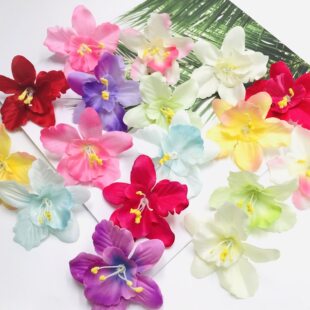 Realistic hair accessory, curtain, hairgrip, hat, decorative flowers, DIY, orchid