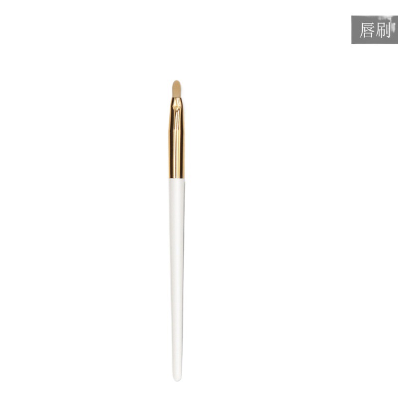 Nuevo cepillo de labios de cabeza redonda transfronteriza con tapa cepillo de lápiz labial portátil cepillo de brillo de labios Cangzhou cepillo de maquillaje fábrica al por mayor