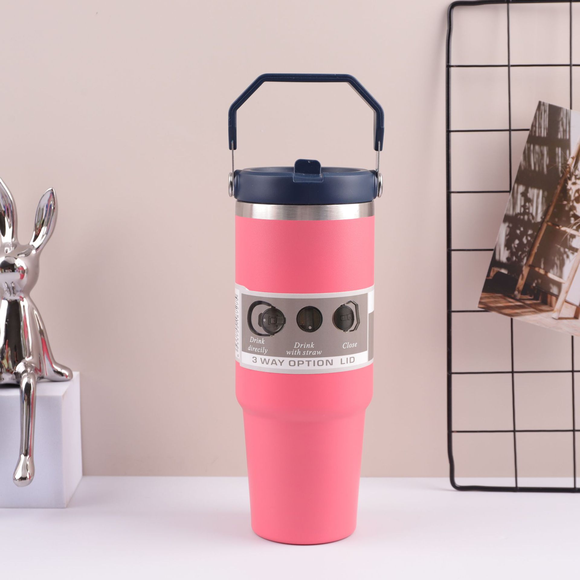 30o el Sudeste Asiático popular portátil coche taza 304 taza de vacío de acero inoxidable olla de viaje taza de helado portátil de mantenimiento en frío