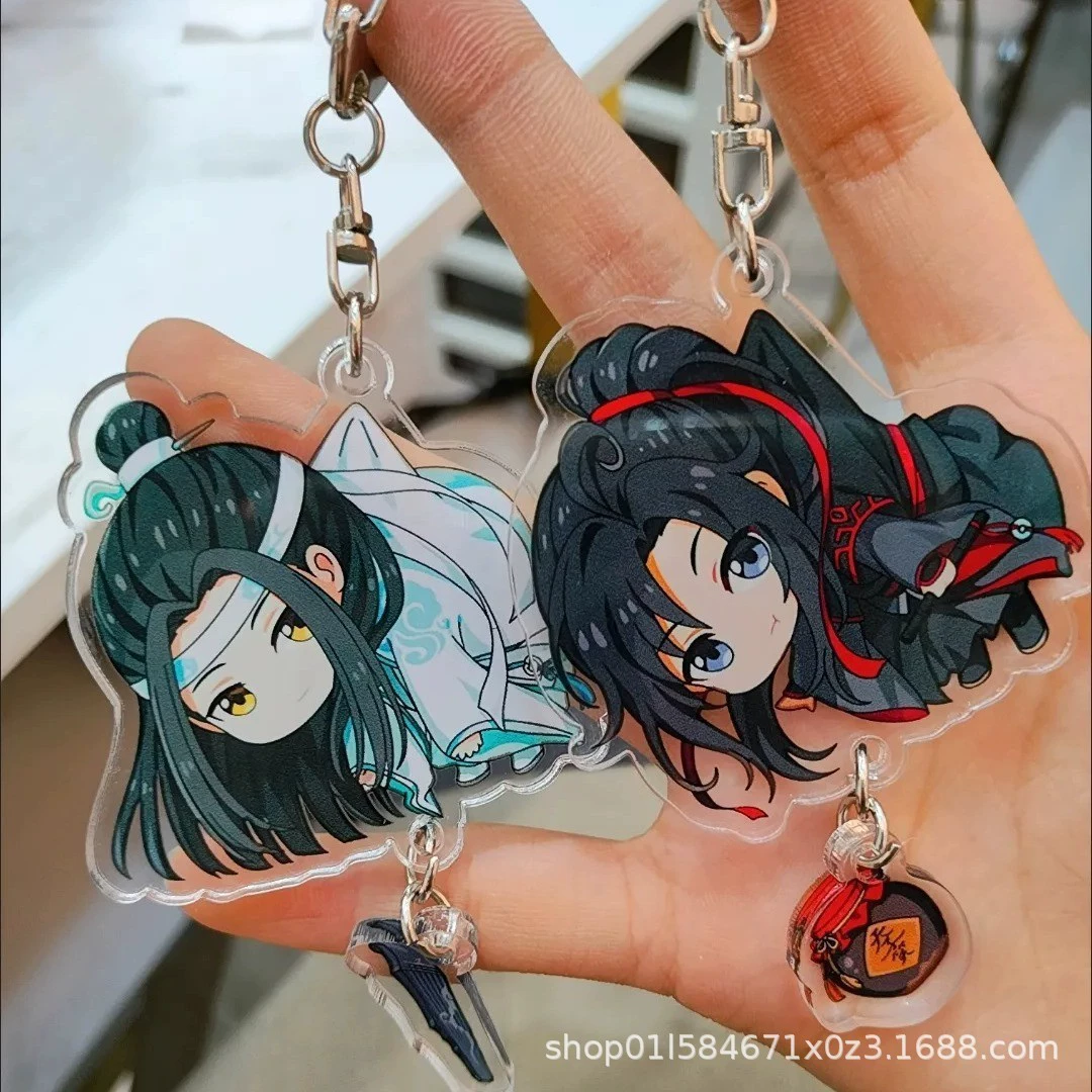 Акриловая подвеска-брелок, чиби герои Wei Ying & Lan Zhan, лёгкие 2 дизайна для сумки