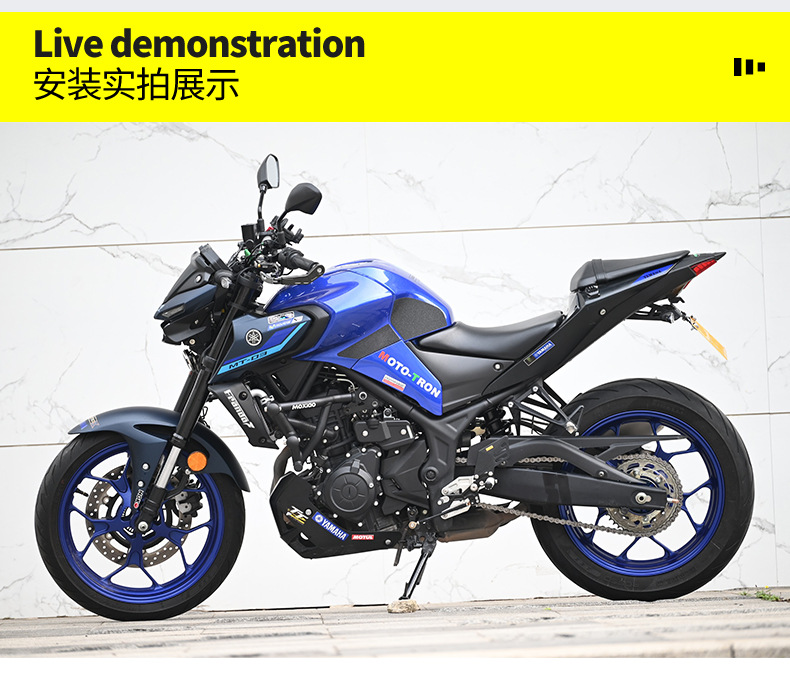 Suitable for Yamaha Mt03 Bumper Anti-Fall Bar Aluminum Alloy Spring Head Competitive Anti-Fall Guard Bar Body Protection Bar