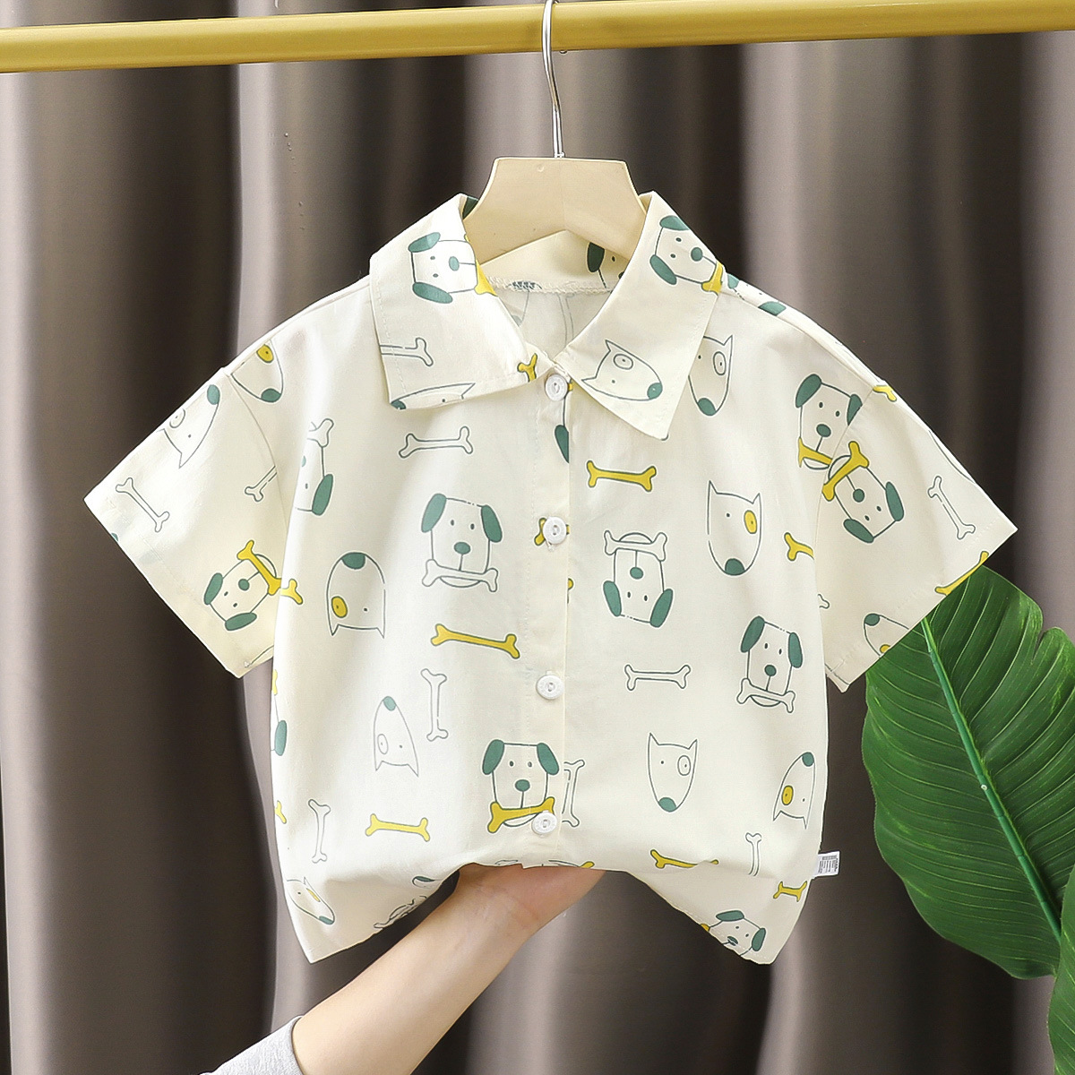 Camisa para niños verano nuevo estilo algodón puro para niños camiseta de moda para bebés top de manga corta verano para niños camisa para niños
