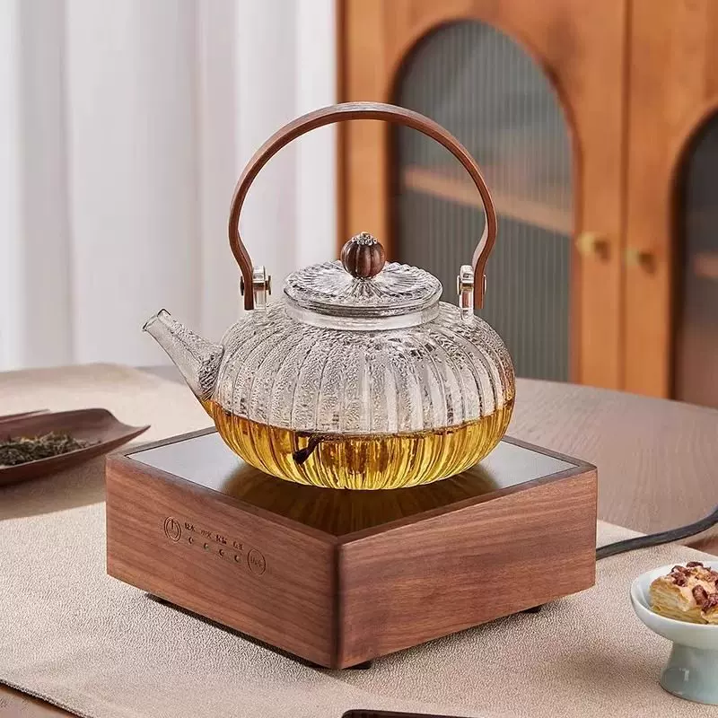 家用美观南瓜提梁壶玻璃茶壶煮茶壶耐高温泡茶壶煮茶器烧水壶