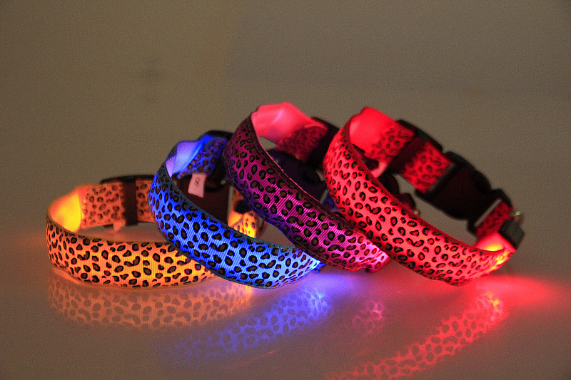 豹纹LED发光狗项圈 挺好品牌 (25)