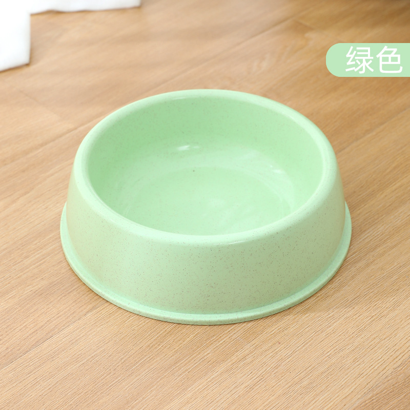 Fábrica al por mayor pipetao actualización engrosada paja de trigo tazón de comida para mascotas boca redonda imprimible LOGO publicidad perro tazón