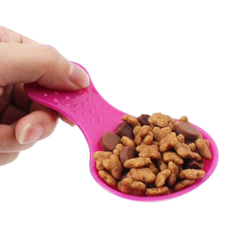 Лопата еды любимчика/Цвет Конфеты Малый размер Любов собачьей еды ложки пластичная Лопата еды кролика Лопата еды