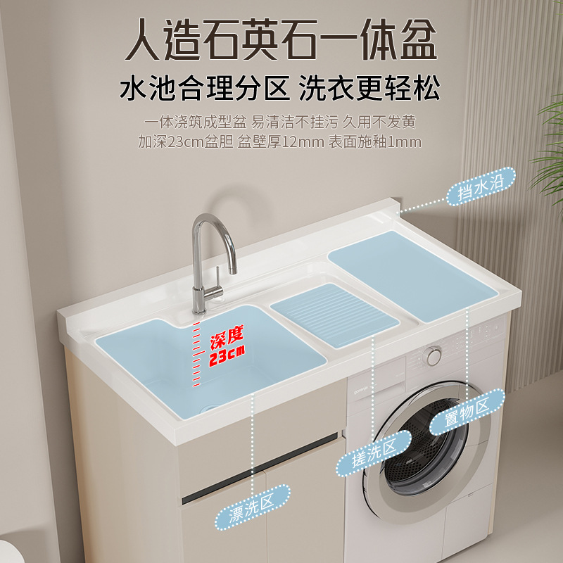 Lavadora de balcón de panal de abeja lavabos tablero de lavabos con tablero de fricción integrado armario de lavadora compañero esquina de corte