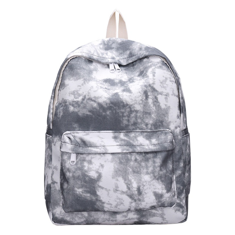 Tie-dyed moda schoolbag mujer estudiante de secundaria coreano japonés Junior High School estudiante mochila artística mochila de nylon