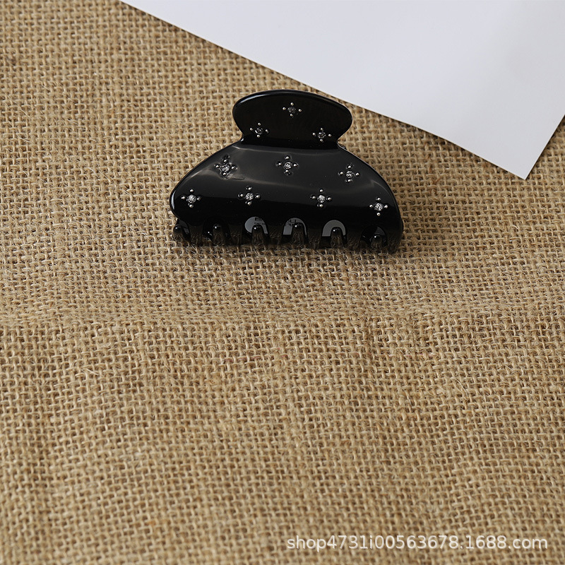 6.5cm 다이아몬드 타원형 블랙