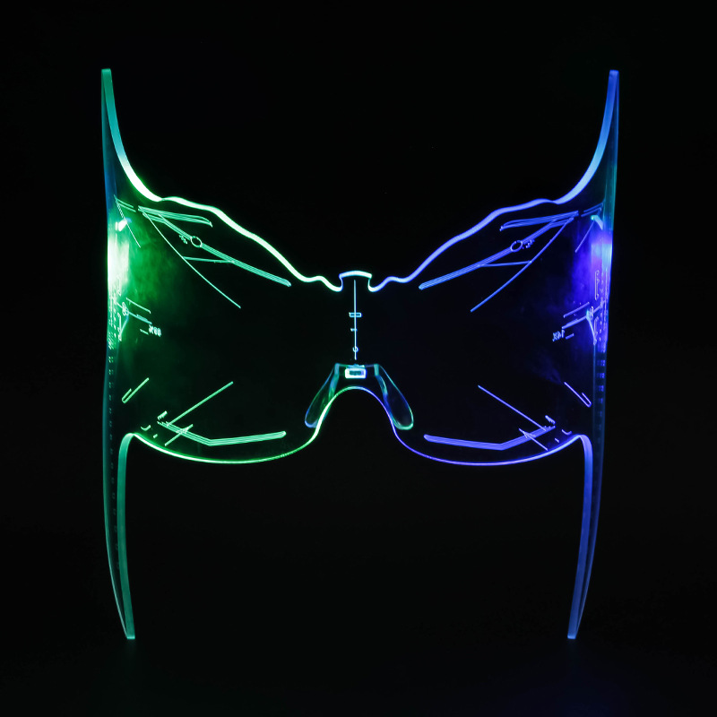 Glasses Classification Exaggerated Cool Style Geometric PC UV400 Protection Special-Shaped Mirror Frameless Women's Sunglasses