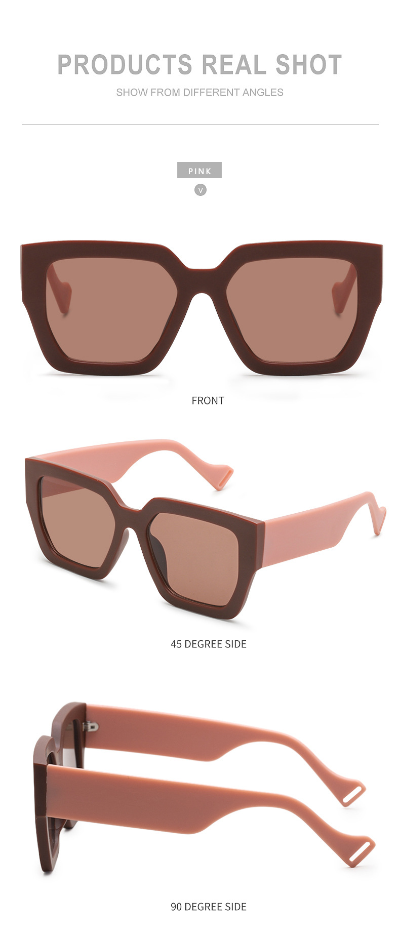 New Fashion Style Big Frame Sunglasses display picture 8