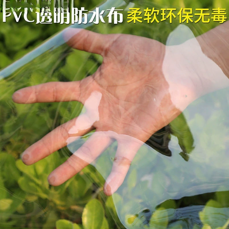 Transparent tarpaulin PVC, plastic cloth, increased thickness