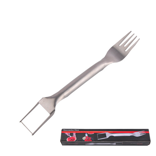 New watermelon dicing artifact 430 stainless steel fruit divider watermelon dicer pulp digger fruit fork