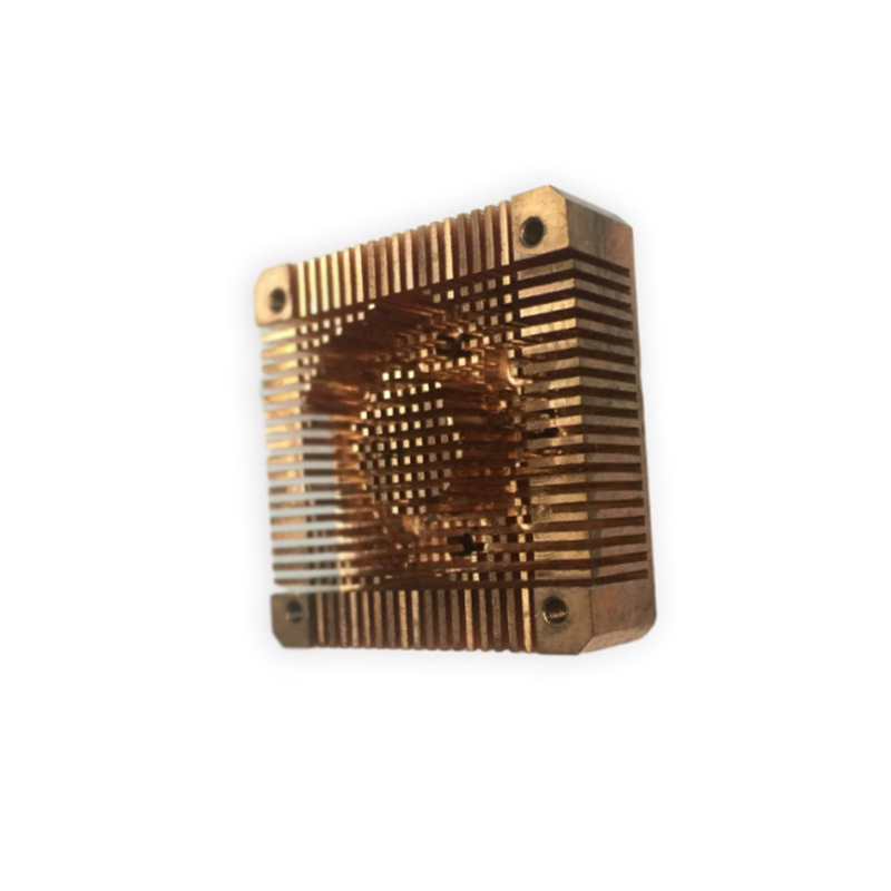 厂家供应工业散热器电子元件铲齿加工铜散热五金产品铲齿散热片